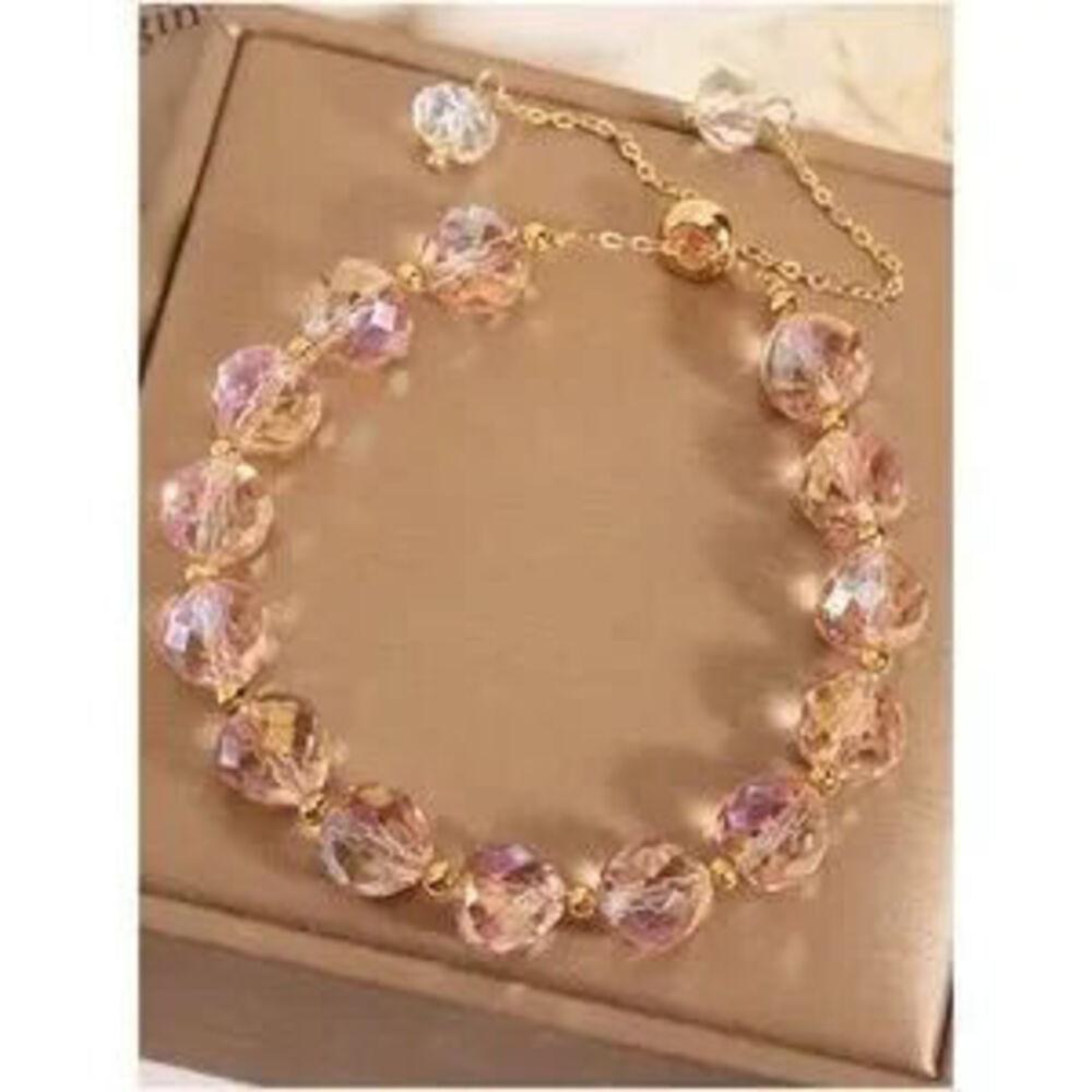 Boho Crystal Adjustable Gold Tone bracelet